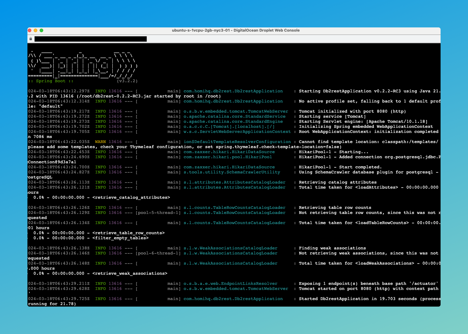 Run on Droplet Run on Droplet