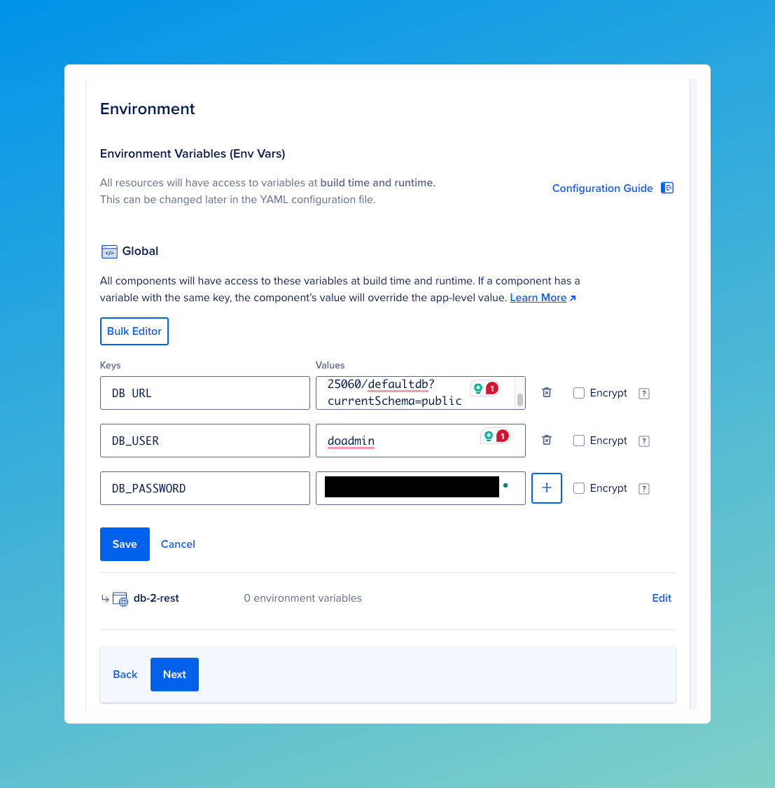 Set Environment Set Environment